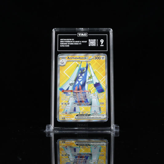Archaludon ex #224 TAG MINT 9 Pokemon Surging Sparks