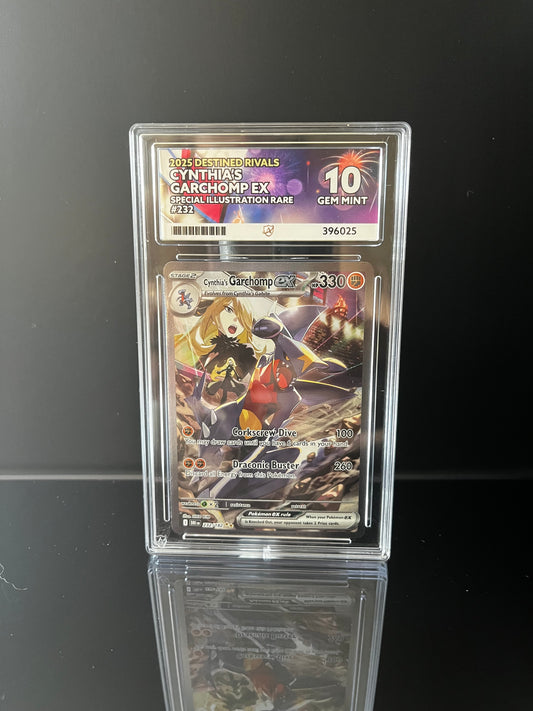 Cynthia's Garchomp ex #232 Pokemon Destined Rivals ACE GEM MINT 10
