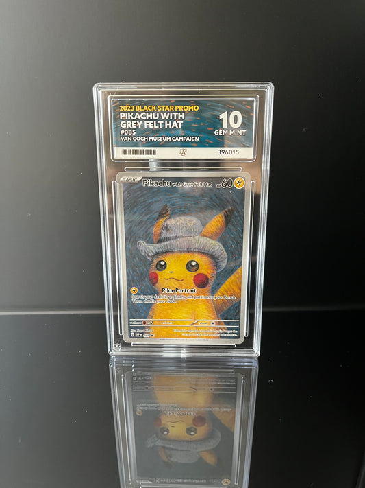 Pikachu with Grey Felt Hat #85 Pokemon Promo ACE GEM MINT 10
