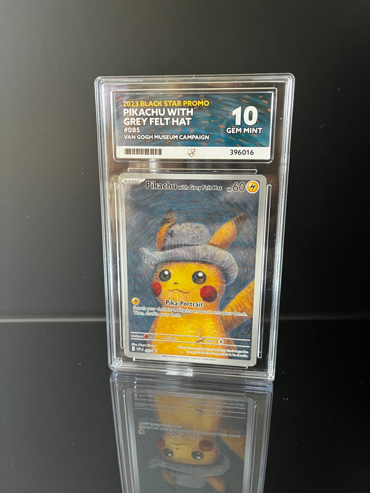 Pikachu with Grey Felt Hat #85 Pokemon Promo ACE GEM MINT 10