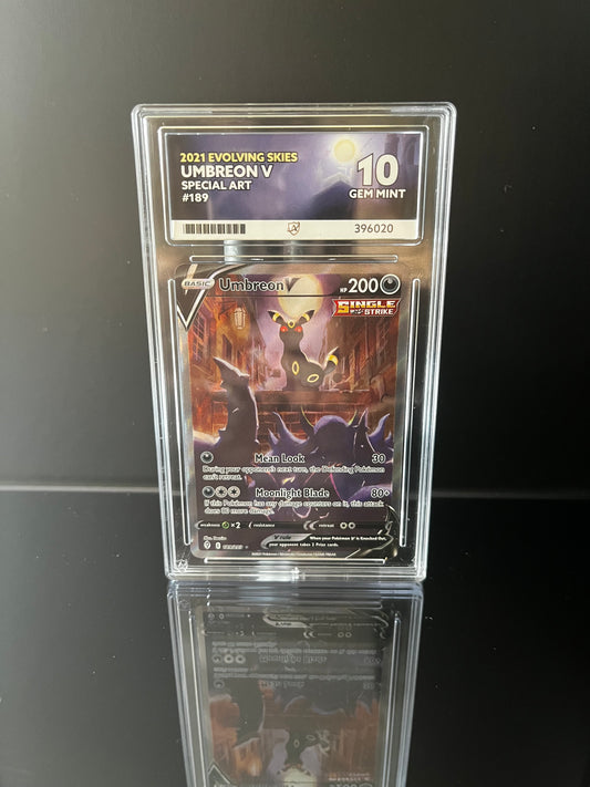 Umbreon V #189 Pokemon Evolving Skies ACE GEM MINT 10