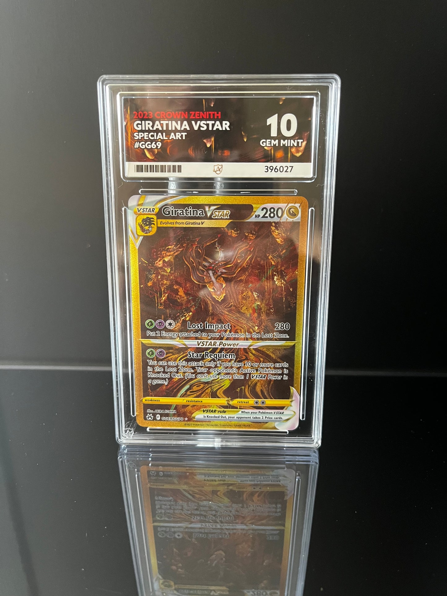 Giratina VSTAR #GG69 Pokemon Crown Zenith ACE GEM MINT 10
