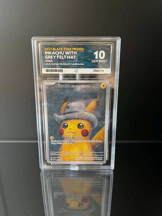 Pikachu with Grey Felt Hat #85 Pokemon Promo ACE GEM MINT 10