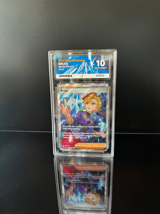 Briar #163 Pokemon Stellar Crown ACE GEM MINT 10