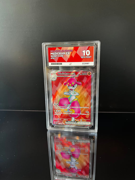 Medicham ex #161 Pokemon Stellar Crown ACE GEM MINT 10