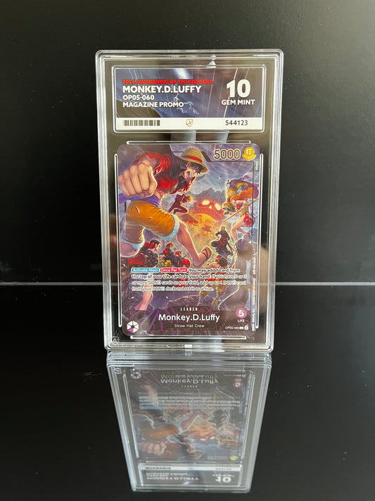 Monkey D. Luffy OP05-060 One Piece Awakening of the New Era ACE Gem Mint 10