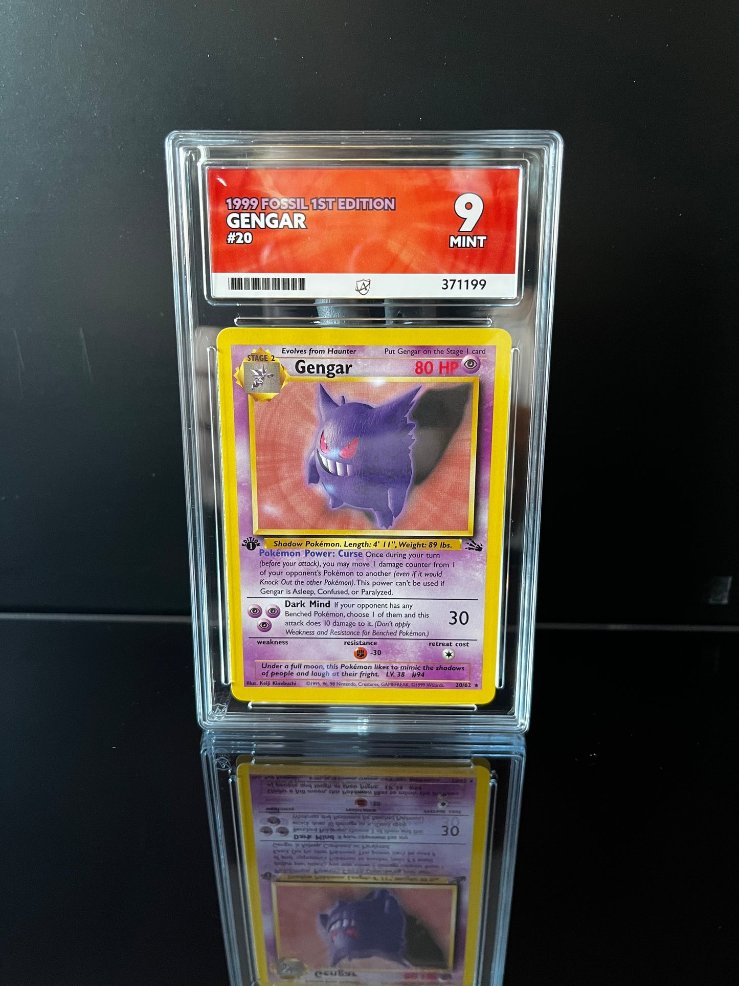 Gengar [1st Edition] #20 ACE MINT 9 Pokemon Fossil