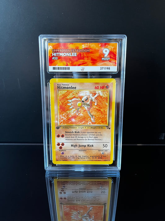 Hitmonlee [1st Edition] #22 ACE MINT 9 Pokemon Fossil