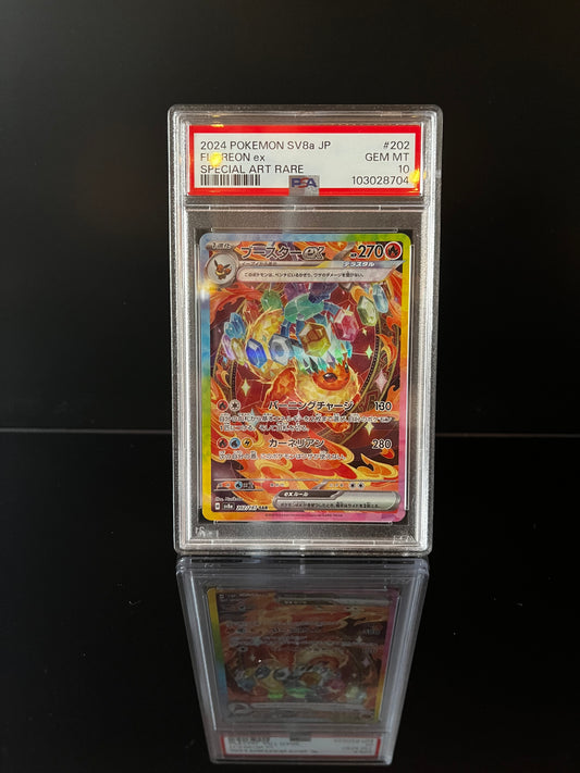 Flareon Ex #202 Pokemon Japanese Terastal Festival PSA 10