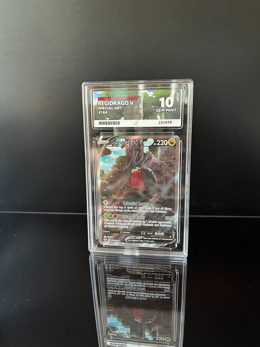 Regidrago V #184 Pokemon Silver Tempest ACE GEM MINT 10