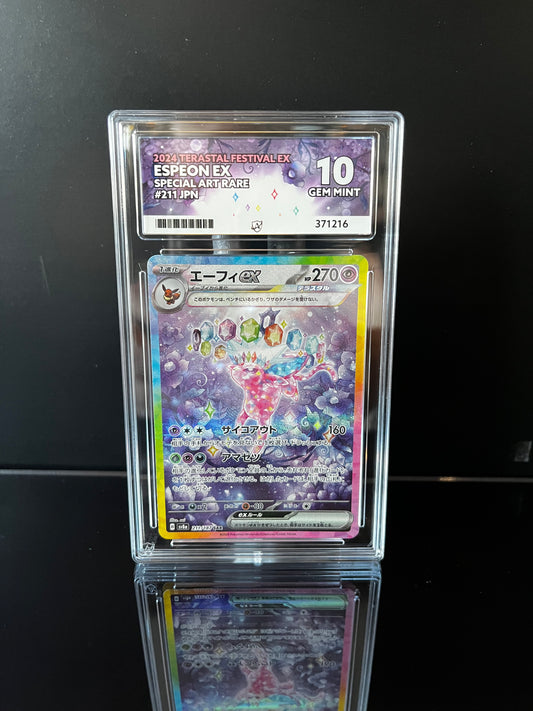 Espeon Ex #211 ACE GEM MINT 10 Pokemon Japanese Terastal Festival