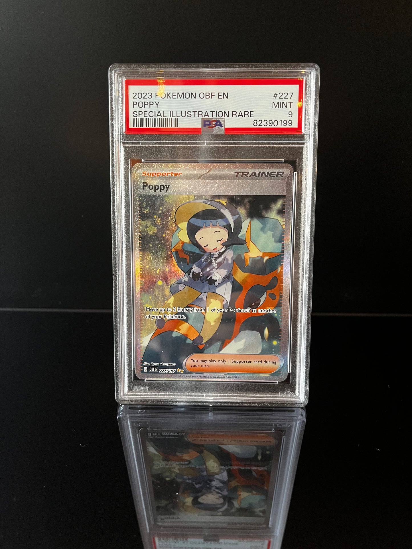 Poppy #227 Pokemon Obsidian Flames PSA 9