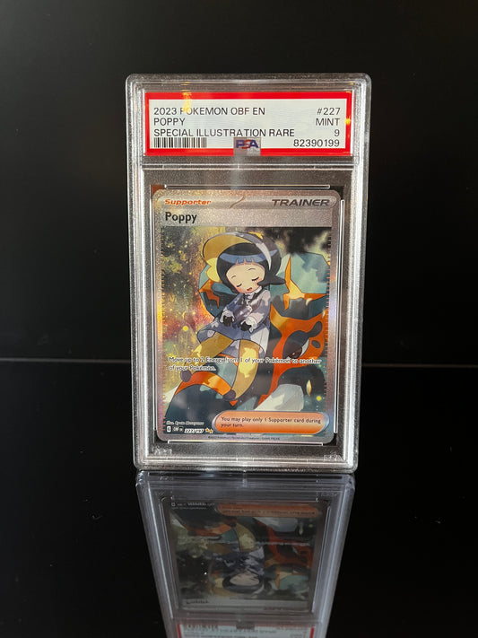 Poppy #227 Pokemon Obsidian Flames PSA 9