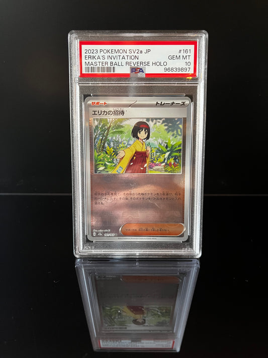 Erika's Invitation [Master Ball] #161 Pokemon Japanese Scarlet & Violet 151 PSA 10