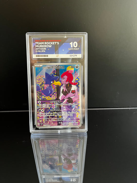 Team Rocket's Murkrow #106 Pokemon Japanese Glory of Team Rocket ACE Gem Mint 10
