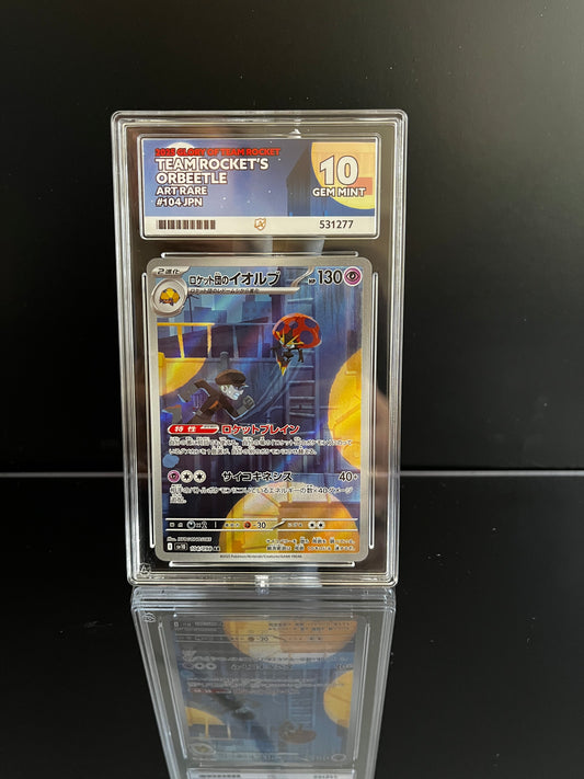 Team Rocket's Orbeetle #104 Pokemon Japanese Glory of Team Rocket ACE Gem Mint 10