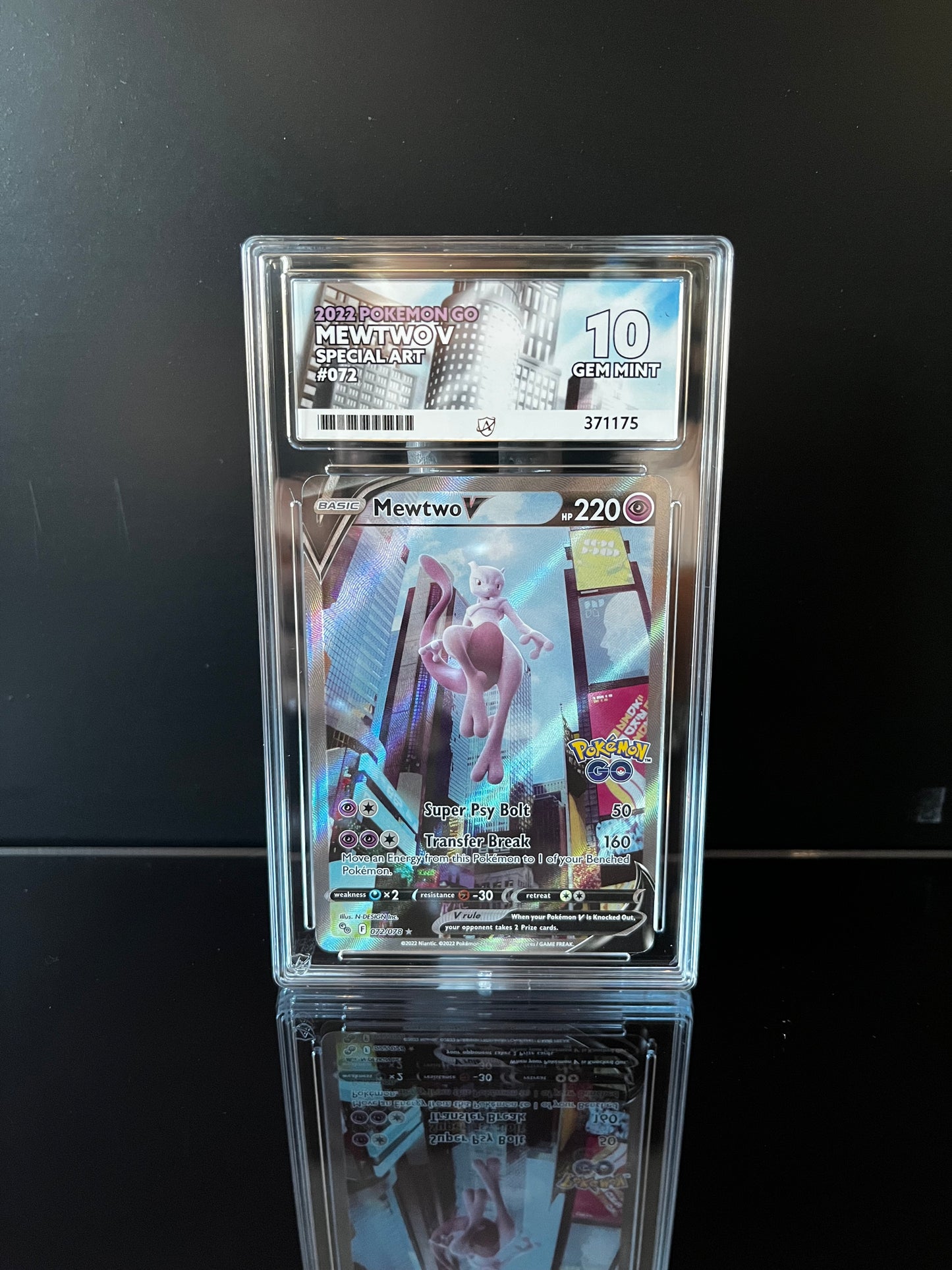 Mewtwo V #72 ACE GEM MINT 10 Pokemon Go