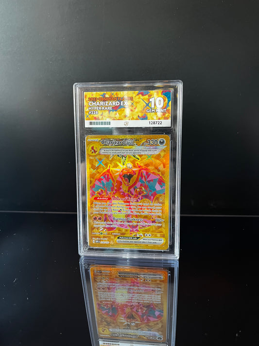 Charizard ex #228 Pokemon Obsidian Flames ACE GEM MINT 10