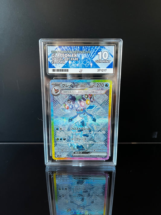 Glaceon Ex #206 ACE Gem Mint 10 Pokemon Japanese Terastal Festival
