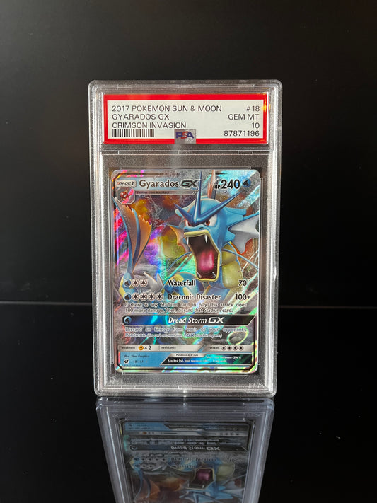 Gyarados GX #18 Pokemon Crimson Invasion PSA 10