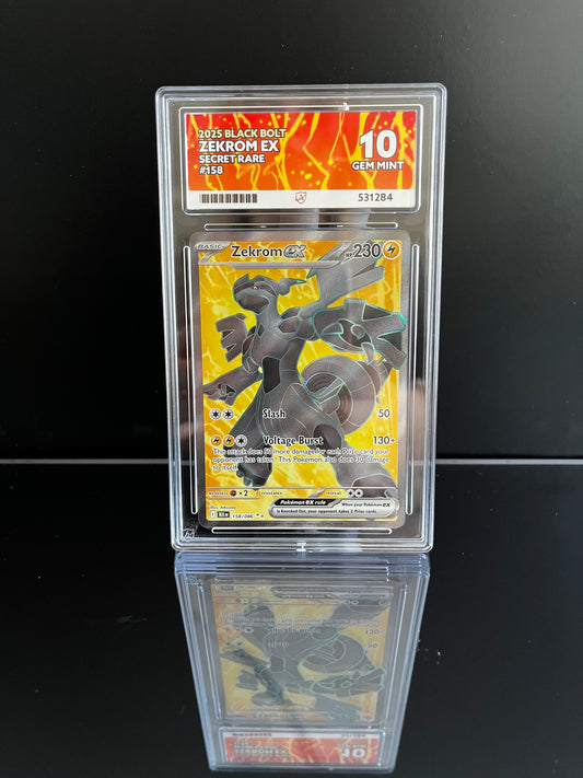 Zekrom ex #158 Pokemon Black Bolt ACE Gem Mint 10