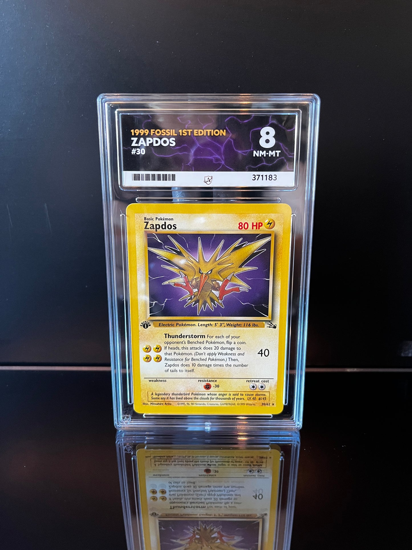 Zapdos [1st Edition] #15 Pokemon Fossil