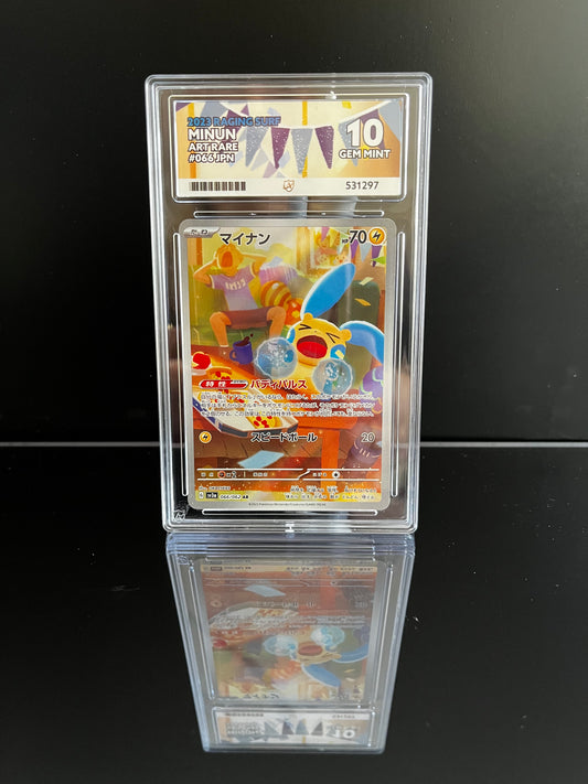 Minun #66 Pokemon Japanese Raging Surf ACE Gem Mint 10