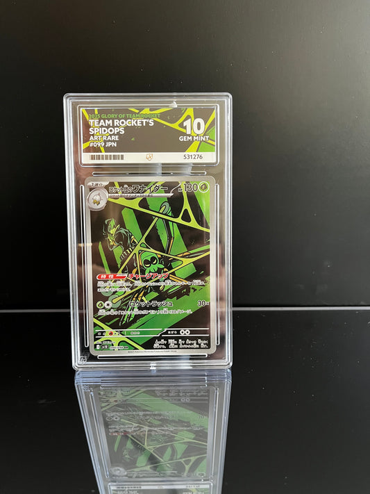 Team Rocket's Spidops #99 Pokemon Japanese Glory of Team Rocket ACE Gem Mint 10