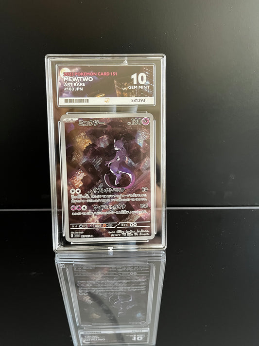 Mewtwo #183 Pokemon Japanese Scarlet & Violet 151 ACE Gem Mint 10