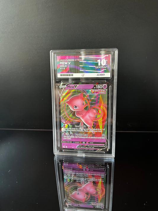 Mew V #113 Pokemon Fusion Strike ACE GEM MINT 10
