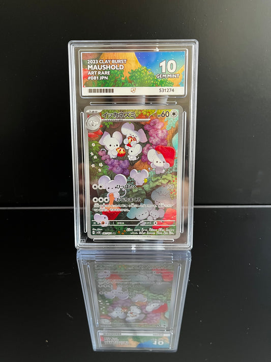 Maushold #81 Pokemon Japanese Clay Burst ACE Gem Mint 10