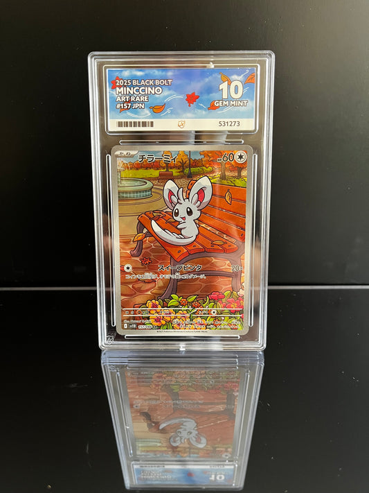 Minccino #157 Pokemon Japanese Black Bolt ACE Gem Mint 10