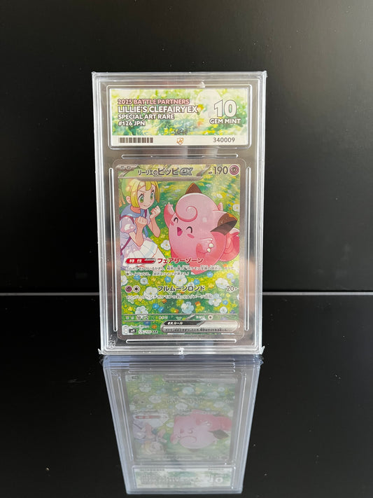 Lillie's Clefairy ex #126 Pokemon Japanese Battle Partners ACE Gem Mint 10