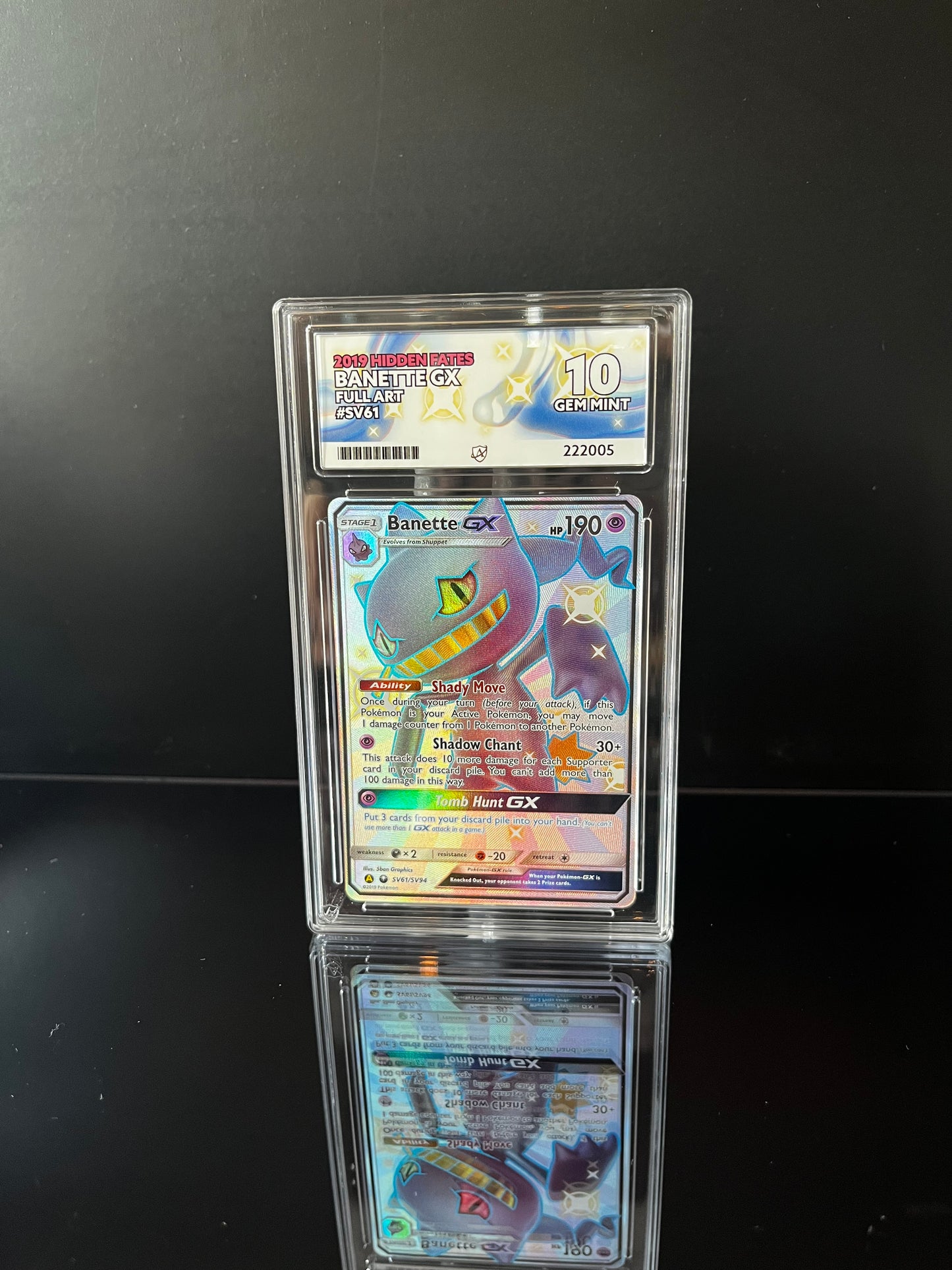 Banette GX #SV61 Pokemon Hidden Fates ACE GEM MINT 10