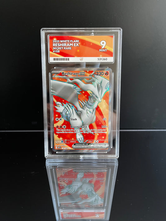 Reshiram ex #158 Pokemon White Flare ACE MINT 9
