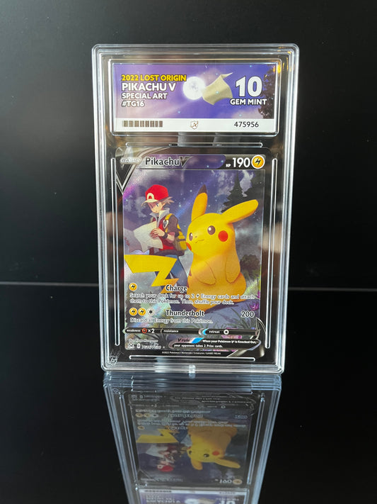 Pikachu V #TG16 Pokemon Lost Origin ACE GEM MINT 10