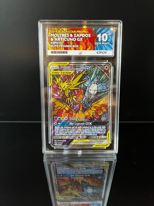 Moltres & Zapdos & Articuno GX #SM210 Pokemon Promo ACE GEM MINT 10