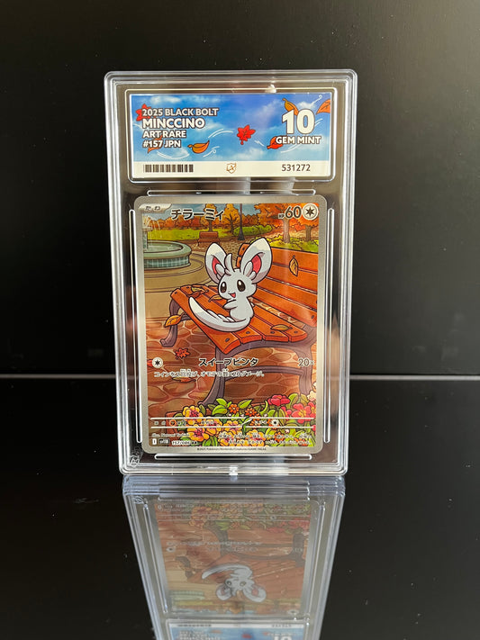 Minccino #157 Pokemon Japanese Black Bolt ACE Gem Mint 10