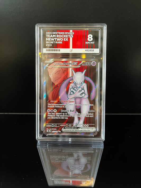 Team Rocket's Mewtwo ex #213 Pokemon Destined Rivals ACE NM-MT 8