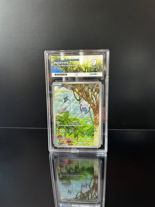 Meditite #153 Pokemon Stellar Crown ACE MINT 9