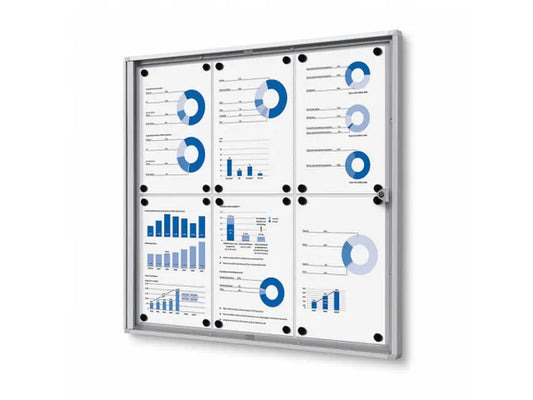 Afsluitbare Vitrinekast / Infobord (6xa4) – Ideaal voor Beurzen en Evenementen (pre order Juli 2025)